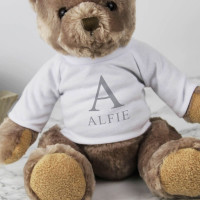 personalised Initial Name Cuddly Bear