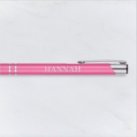 Pink Engraved Pen