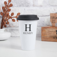 personalised Initial Name Travel Mug