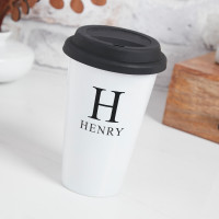 personalised Initial Name Travel Mug