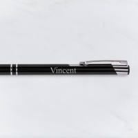 Black Engraved Pen