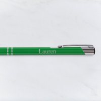 Engraved Green Beck Pen