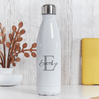 White Stainless Steel Water Bottle