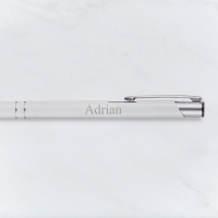 Engraved White Pen