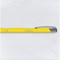 Yellow Engraved Pen