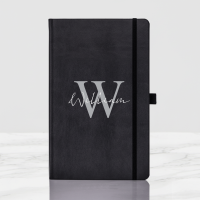 Initial Name Black Castelli Notebook