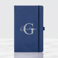 Initial Name China Blue Castelli Notebook