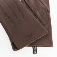 personalised Brown Leather Gloves