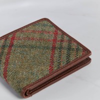 personalised Classic Green Tweed Wallet