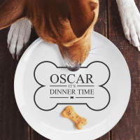personalised dogs dinner plate