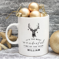 personalised The Most Wonderful Time Mug