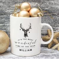 personalised The Most Wonderful Time Mug