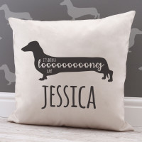 personalised It's Been a Long Day Cotton Cushion