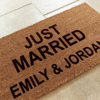 personalised coir mat