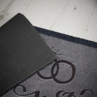 personalised just married doormat