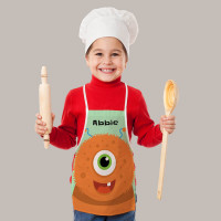 Personalised Orange Monster Apron