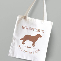 personalised Dog Canvas Tote Bag