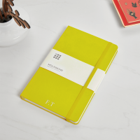 personalised lemon green moleskine