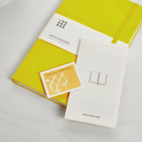 personalised lemon green moleskine