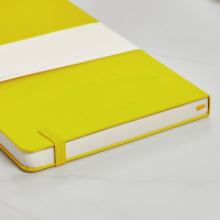 personalised lemon green moleskine