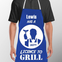 Personalised Licence To Grill Apron