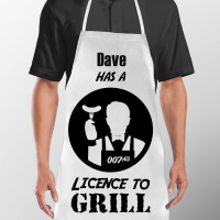 Personalised Licence To Grill Apron