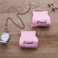 personalised pink name socks