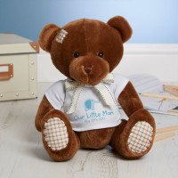 Personalised Our Little Man Chocolate Teddy Bear