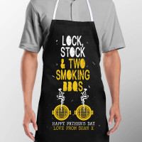 personalised Lock Stock Mens Apron 