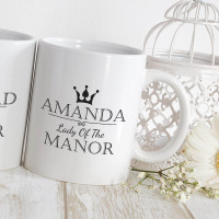personalised lord and lady matching mugs