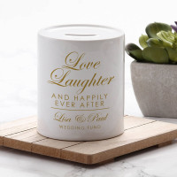 personalised Love Laughter Personalised Money Box