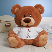 Personalised Love You Chocolate Teddy Bear