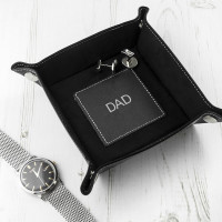 Luxury Black Personalised Valet Tray