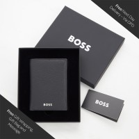 Hugo Boss Classic Grained Card Holder - Black