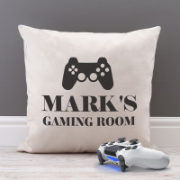 personalised Gaming Room Cotton Cushion