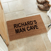 personalised man cave doormat