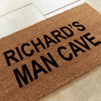 personalised man cave doormat