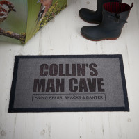 personalised man cave doormat