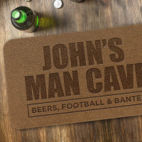 personalised Man Cave Outdoor Engraved Doormat