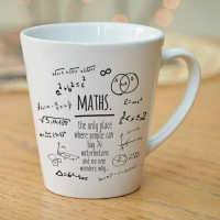 personalised Math Problems Latte Coffee Mug
