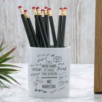 personalised Maths Teacher Problems Pen Pot