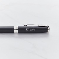 Parker Sonnet Matt Black Chrome Trim Fountain pen