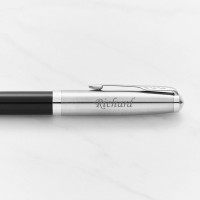 Parker 51 Fountain Pen Black Chrome Trim Pen