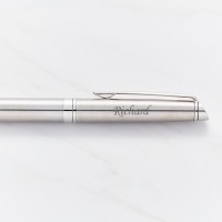 Waterman Hemisphere Stainless Steel Chrome Trim Fountain Pen