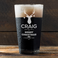 Merry Christmas & A Happy New Year Pint Glass