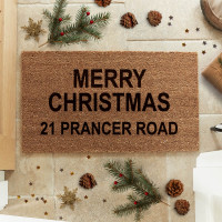 personalised festive doormat