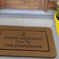 Merry Christmas Engraved Doormat (Personalised)