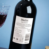 personalised Merry Christmas Photo Merlot Red Wine