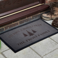 personalised christmas doormat