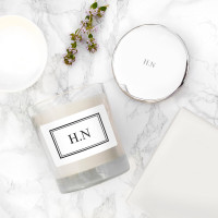 personalised Monogrammed Personalised Candle